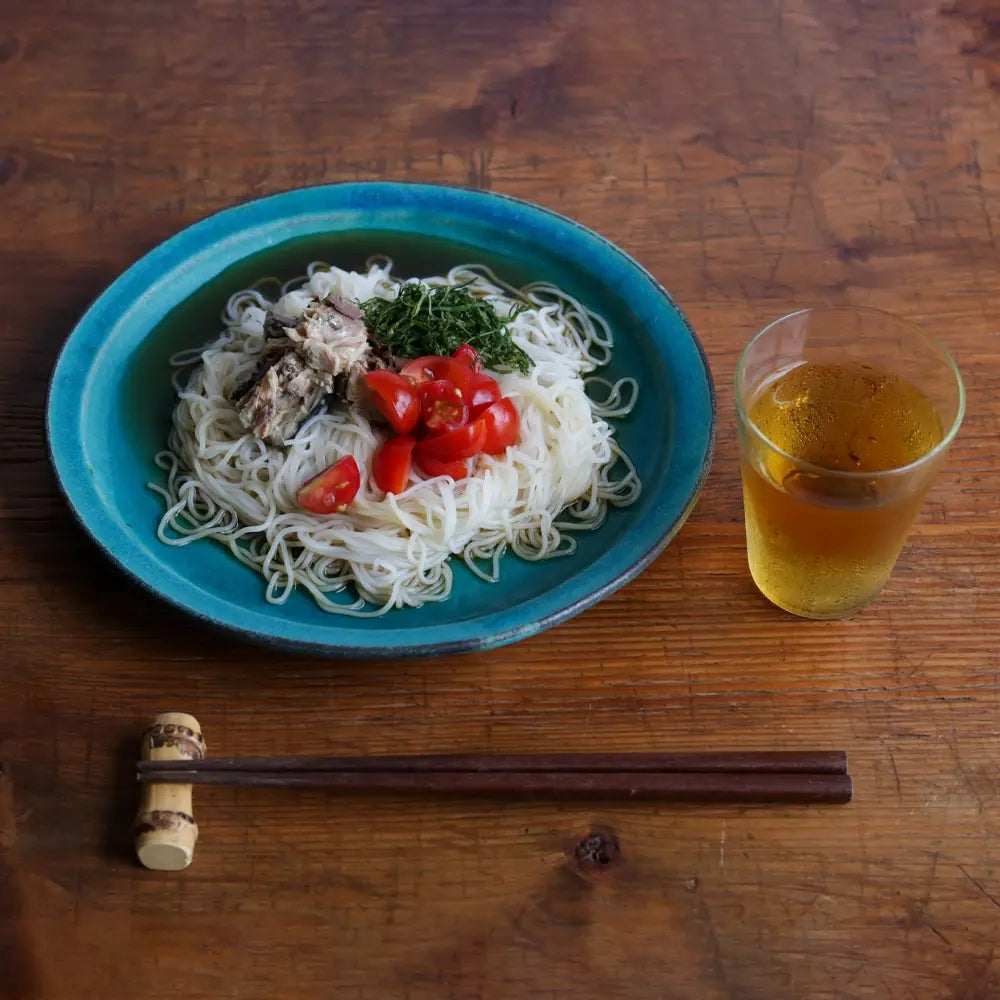薬味と一緒に夏は素麺に
