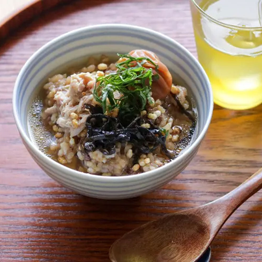 梅とツナの冷やし玄米茶漬け