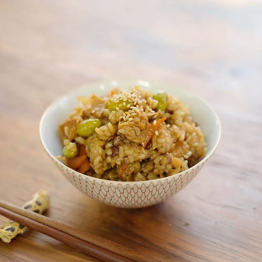 寝かせ玄米子ぎつねごはん